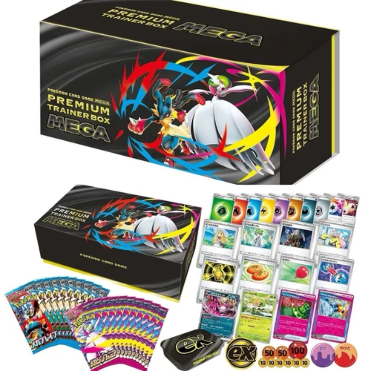 MEGA PREMIUM TRAINER BOX 4boxセット　シュリンク付き PRE-ORDER: [JPN] Pokemon Mega Premium Trainer Box – Wizards of Cards