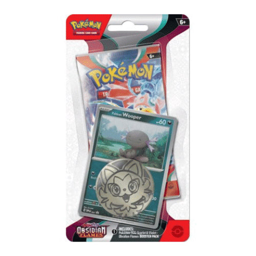 Pokemon Scarlet & Violet - Obsidian Flames Checklane Blister - Wooper