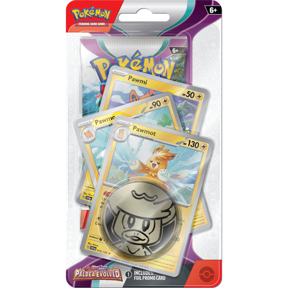 Pokemon Scarlet & Violet - Paldea Evolved Premium Checklane Blister - Pawmot