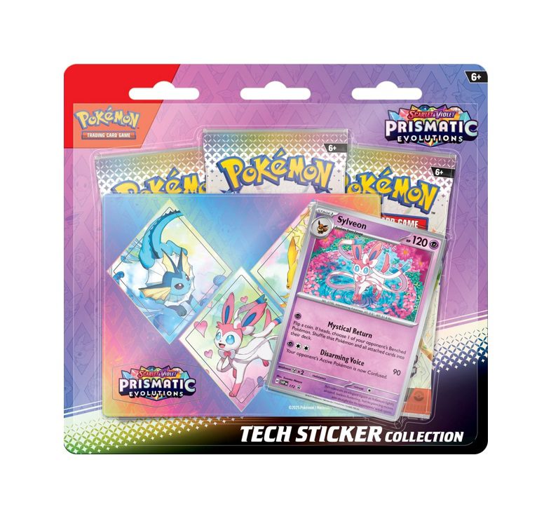 Pokemon Prismatic Evolutions Tech Sticker Collection Sylveon