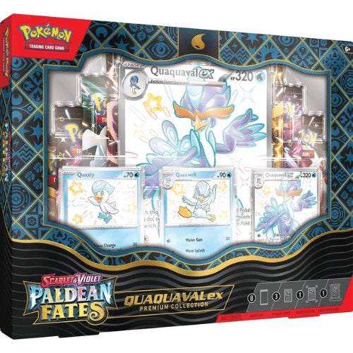 Pokemon Paldean Fates Premium Collection Box – Quaquaval EX