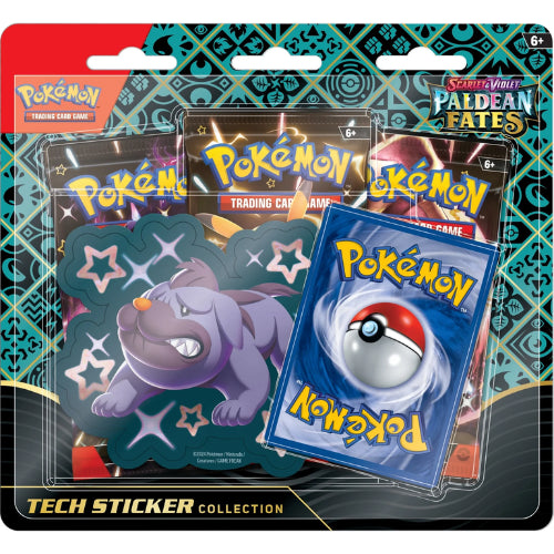 Pokemon Paldean Fates Tech Sticker Collection – Shiny Maschiff
