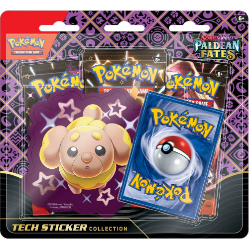 Pokemon Paldean Fates Tech Sticker Collection – Shiny Fidough