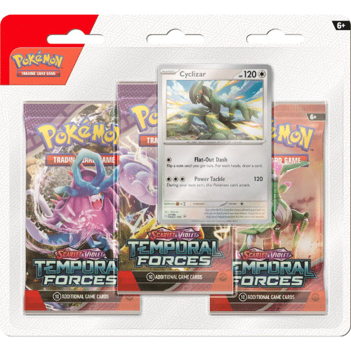 Pokemon Temporal Forces 3-pack Blister - Cyclizar