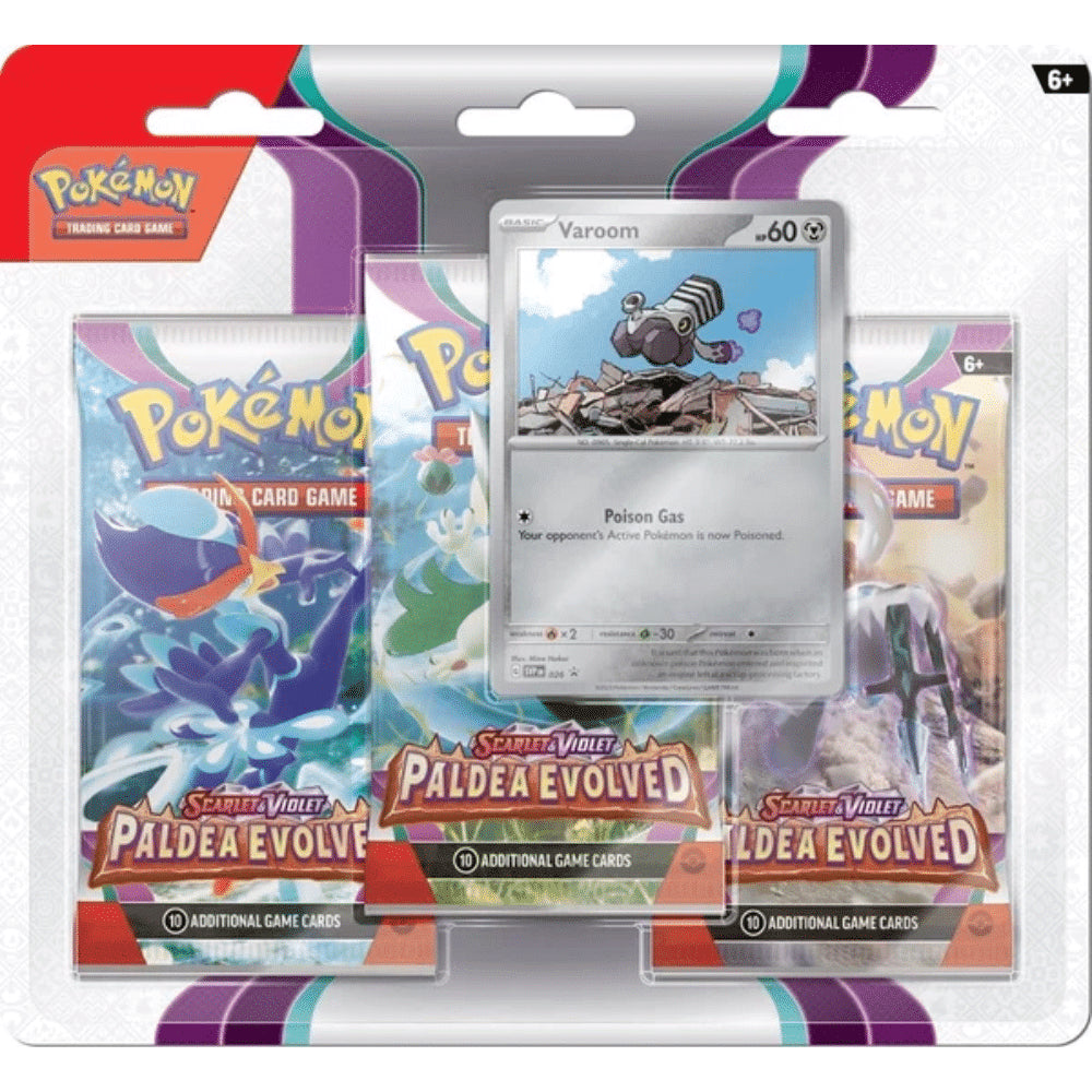 Pokemon Paldea Evolved 3-pack Blister - Varoom