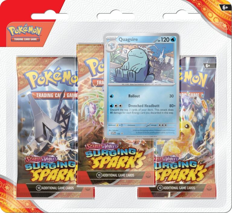 Pokemon Surging Sparks 3-pack Blister - Quagsire