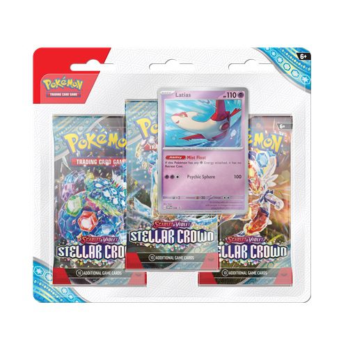 Pokemon Stellar Crown 3-pack Blister - Latias