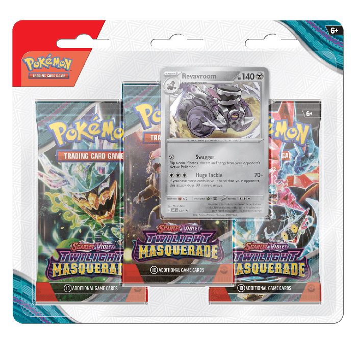 Pokemon Twilight Masquerade 3-pack Blister - Revavroom