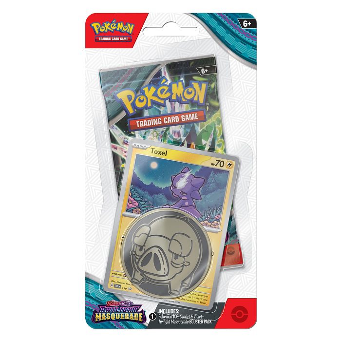 Pokemon Scarlet & Violet - Twilight Masquerade Checklane Blister - Toxel